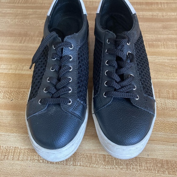 Steve Madden Womens Napa Black Lace Up Sneakers 9.5 - Picture 2 of 7